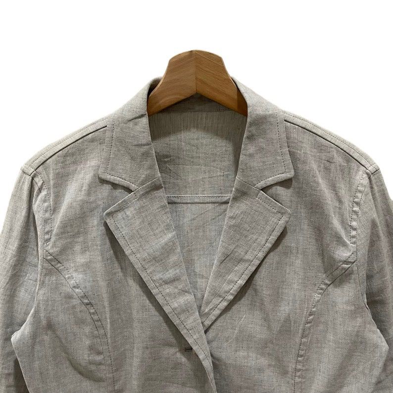 Courreges × Designer × Vintage Vintage 90s Courreges Cropped Blazer Jacket Size S / US 4 / IT 40 - 2 Thumbnail