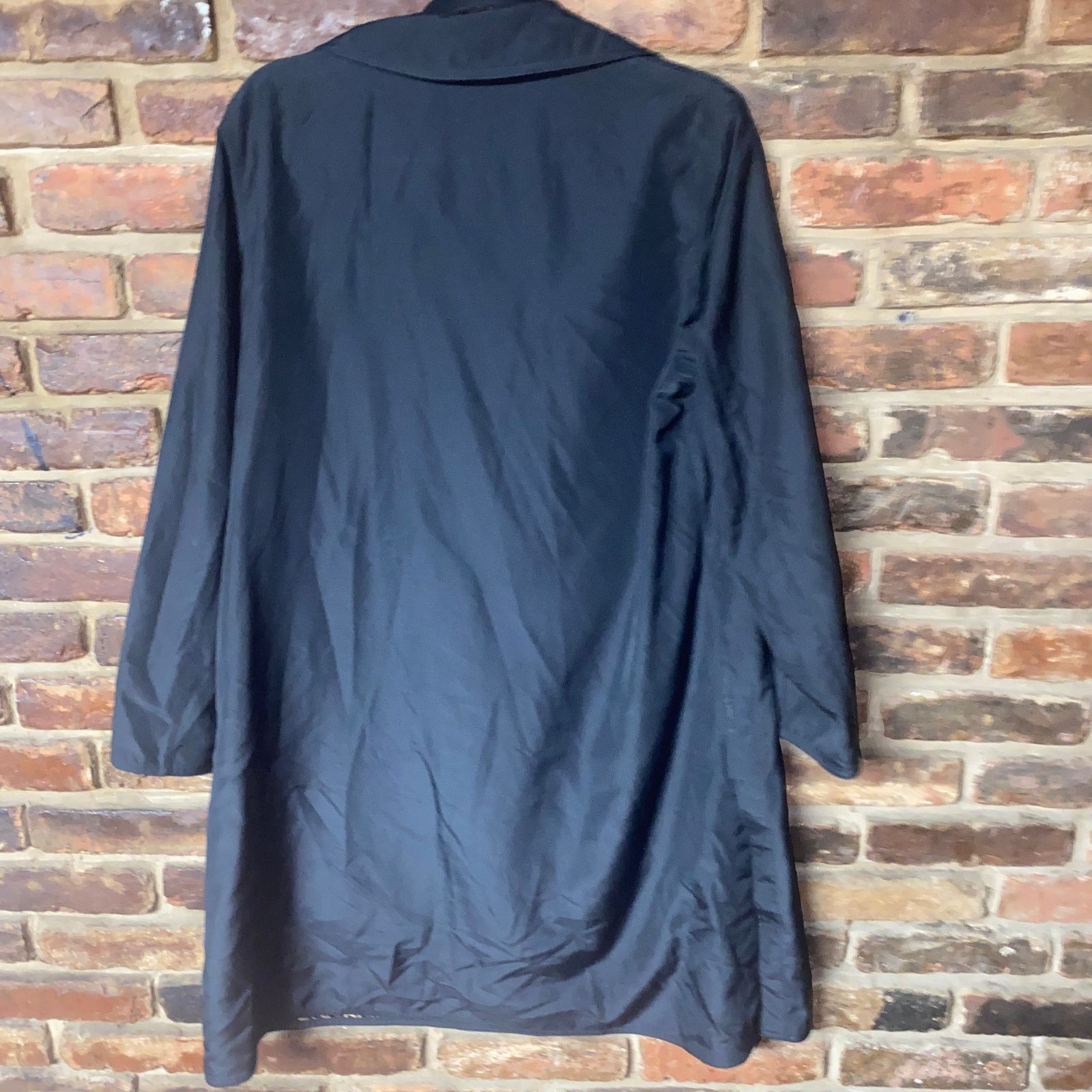 Other Utex Designs Black Button Down Trench Coat Size Small Size S / US 4 / IT 40 - 6 Thumbnail