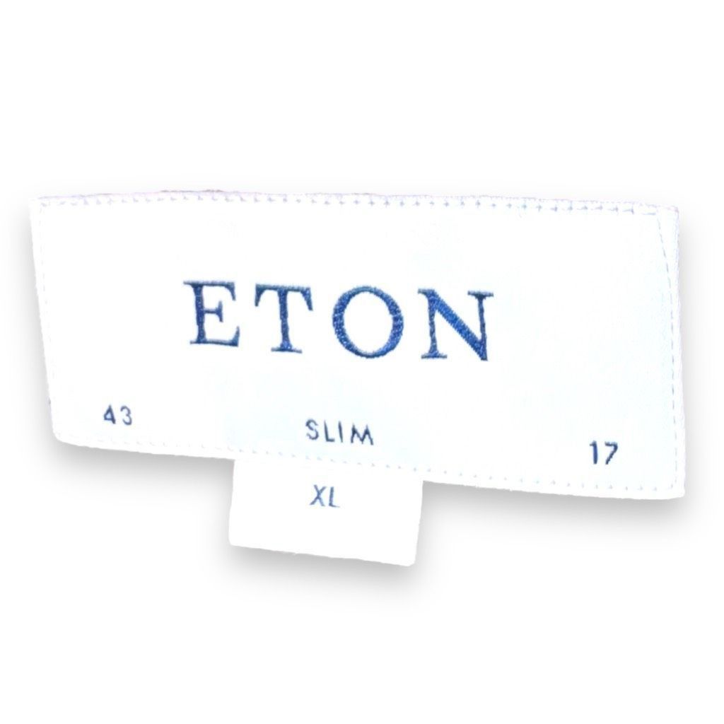 Eton Eton Slim Fit Non-Iron Red Check BD Dress Shirt Size XL 17 Size US XL / EU 56 / 4 - 2 Thumbnail