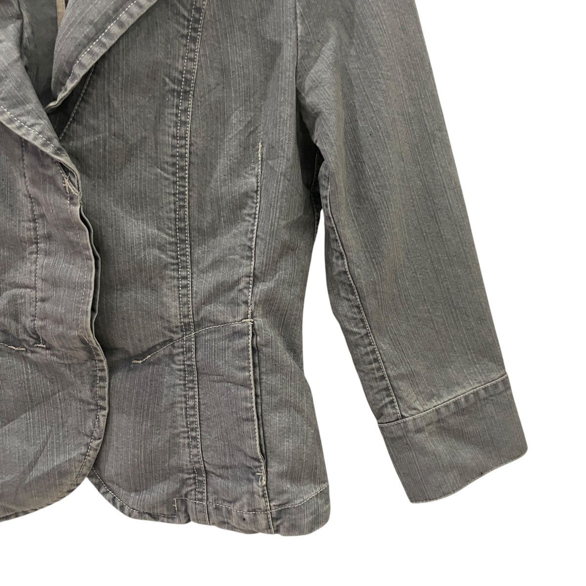 Max Mara Vintage Max Mara Italy Denim Jacket Size M / US 6-8 / IT 42-44 - 4 Thumbnail