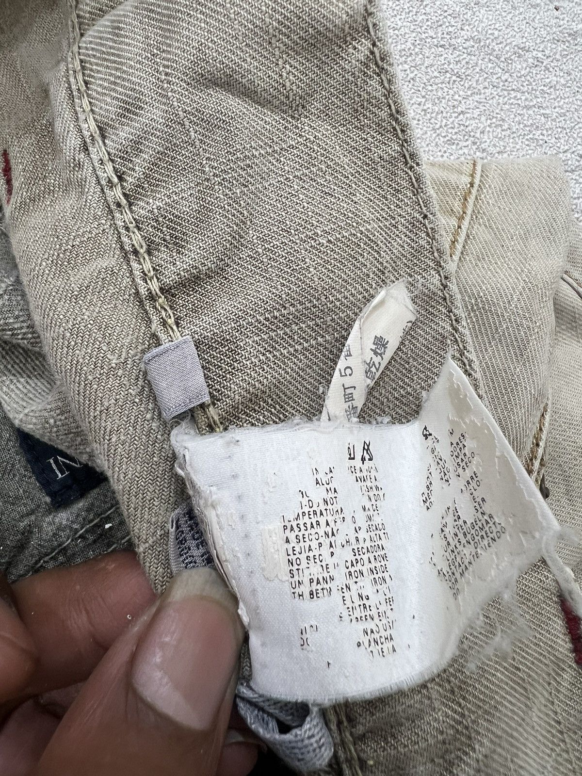 Emporio Armani × Our Legacy 2000s Archival AJ Giorgio Armani Jeans Wash Baggy y2k Lgb Size US 32 / EU 48 - 11 Thumbnail