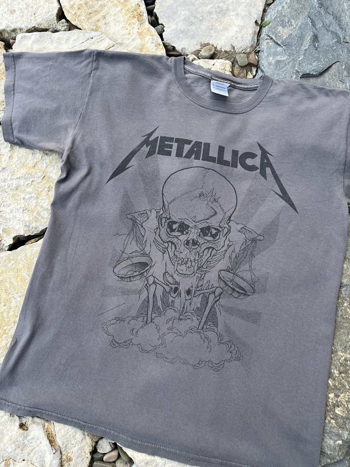 Band Tees × Metallica × Vintage Vintage Metallica pushead boris washed y2k skull tee t-shirt Size US M / EU 48-50 / 2 - 13 Thumbnail