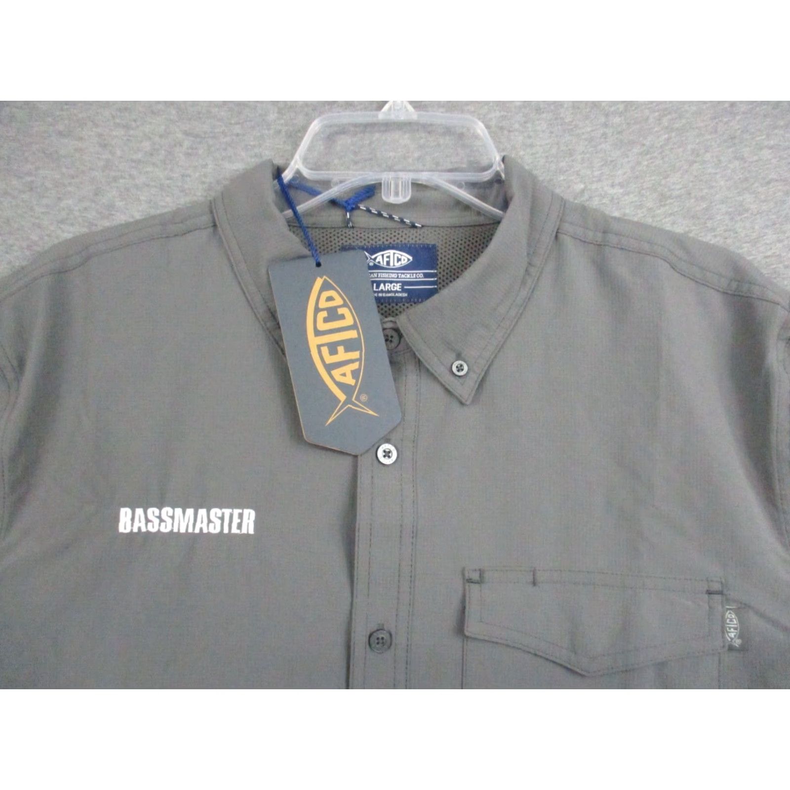 Vintage AFTCO Aftech Vented Shirt L Mens Gray Bassmaster Fishing Shirt Size US L / EU 52-54 / 3 - 2 Thumbnail