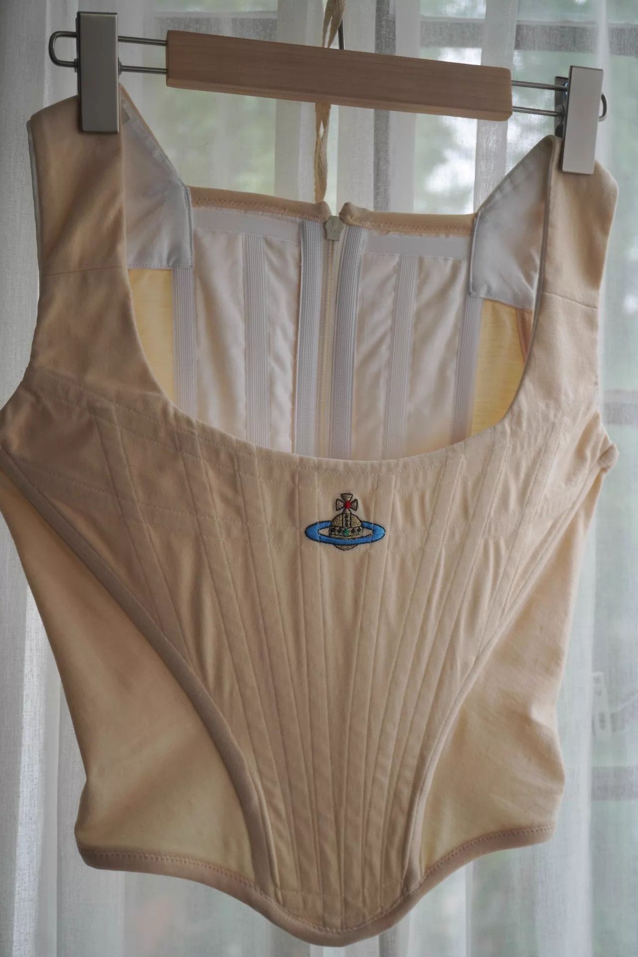 Vivienne Westwood Vivienne Westwood 1990s Cream Saturn Corset Size 42 Size M / US 6-8 / IT 42-44 - 3 Thumbnail