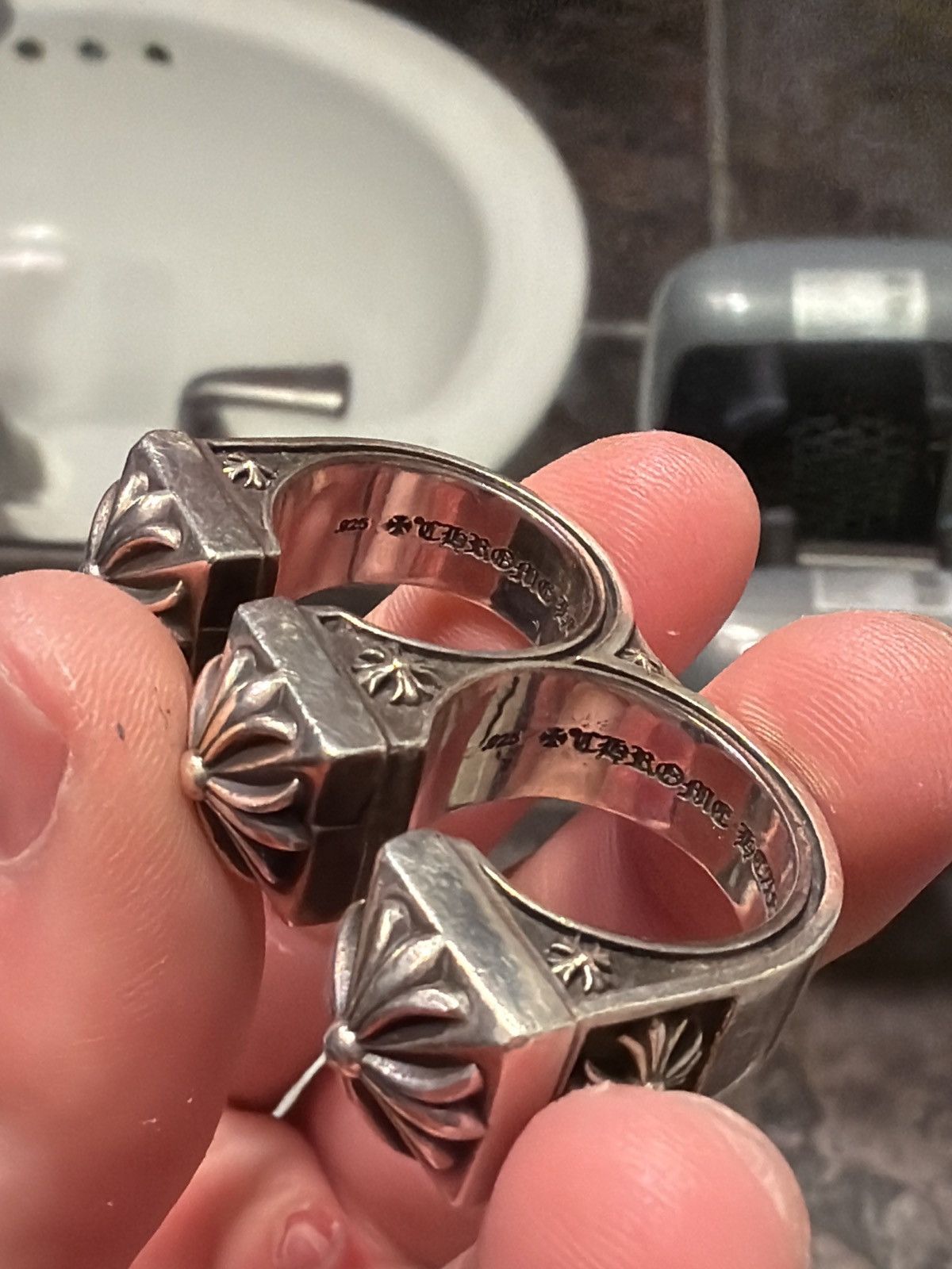 Chrome Hearts Chrome Hearts Double Finger/Brass Knuckle Ring Sz 8 & 9 Size ONE SIZE - 13 Thumbnail