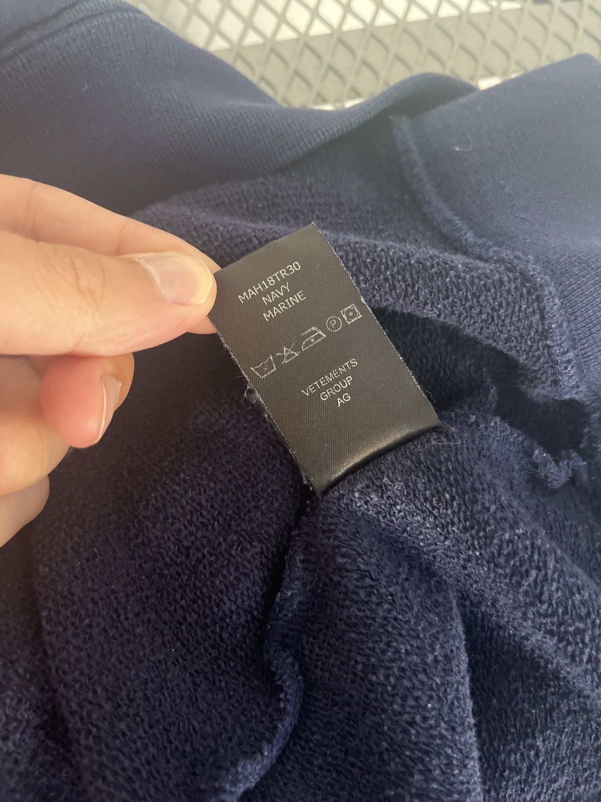 Vetements Vetements haute couture navy hoodie Size US M / EU 48-50 / 2 - 4 Thumbnail