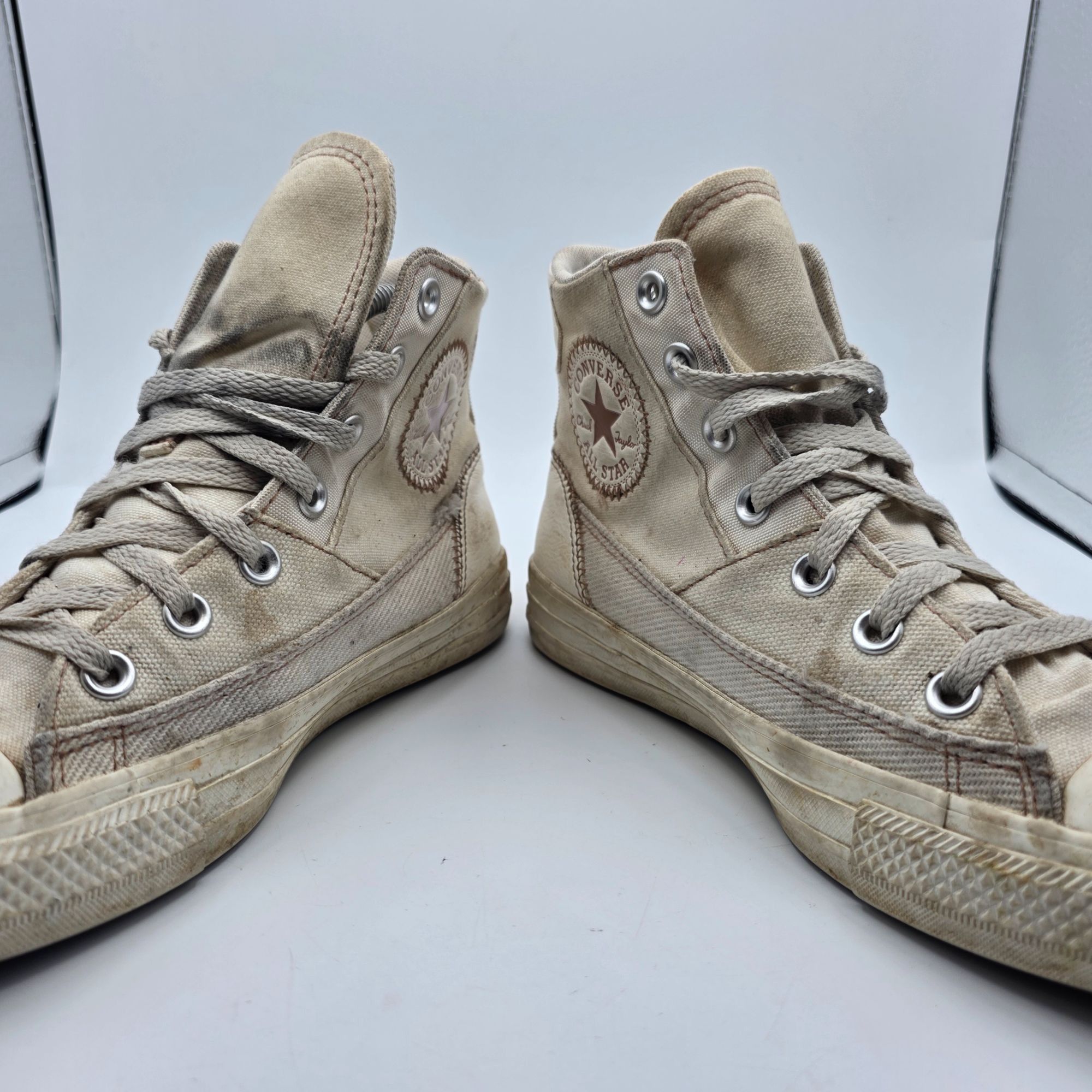 Converse Converse Chuck Taylor Patchwork Womens Size 7 White Sneaker Size US 7 / IT 37 - 3 Thumbnail