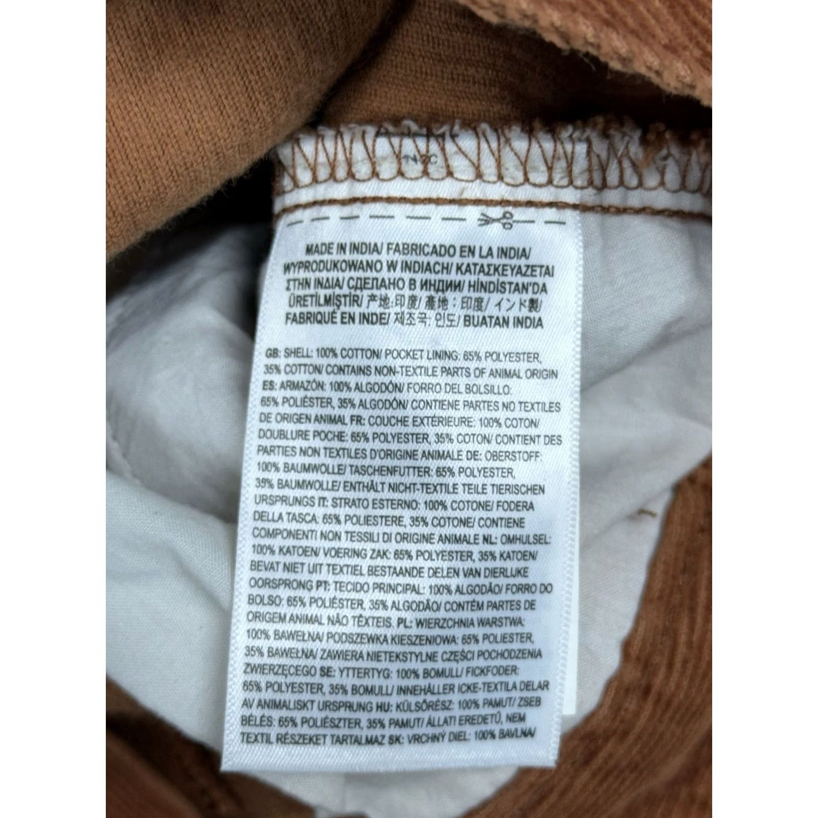 Vans Vans Corduroy Carpenter Pants Burnt Orange Womens Size 25 Skater Size 42" / US 20 - 7 Thumbnail