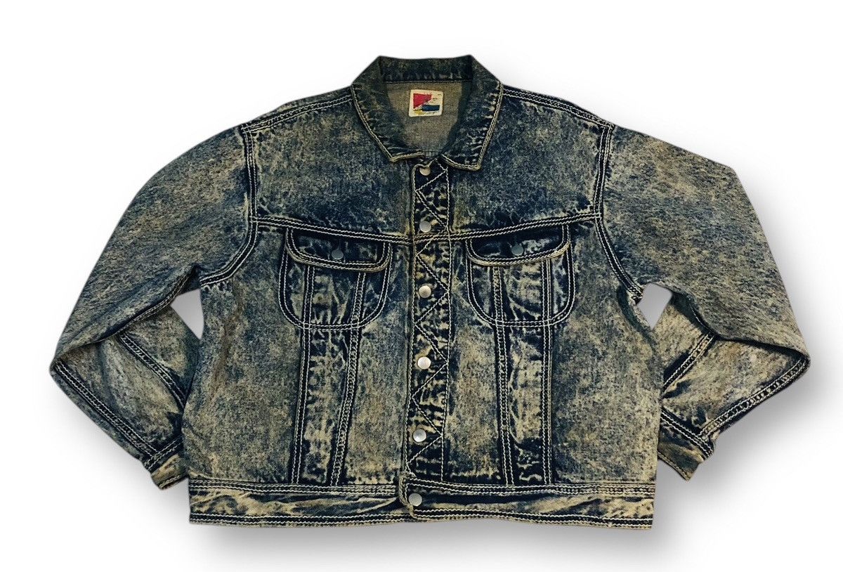 Vintage Distressed Denim Jacket (5) Size US L / EU 52-54 / 3 - 1 Thumbnail