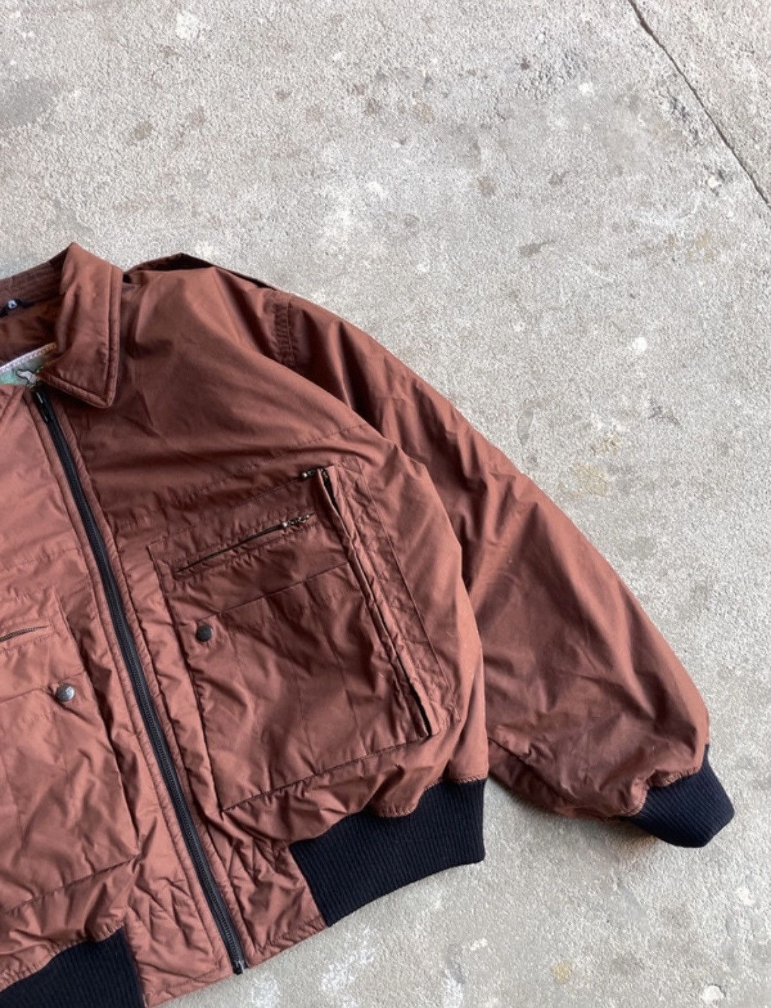 Vintage Vintage Brown Bomber Jacket Size US L / EU 52-54 / 3 - 5 Thumbnail