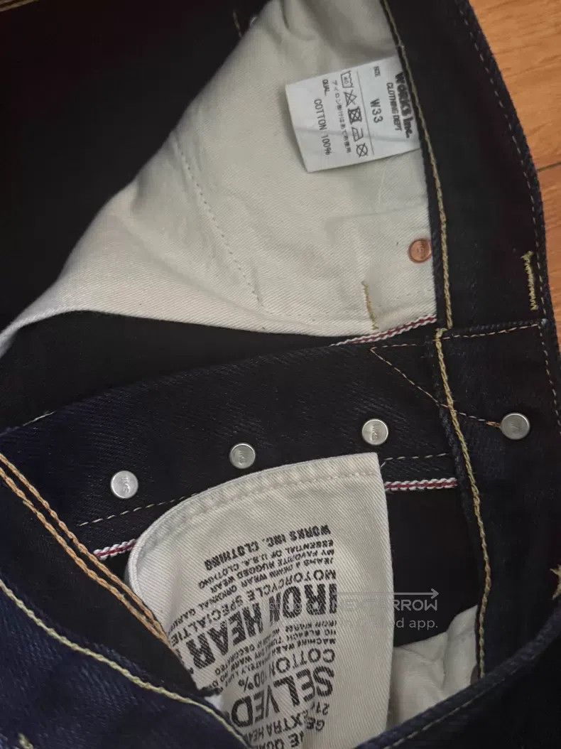 Iron Heart Iron Heart Black and blue double-dyed jeans Size US 32 / EU 48 - 6 Thumbnail