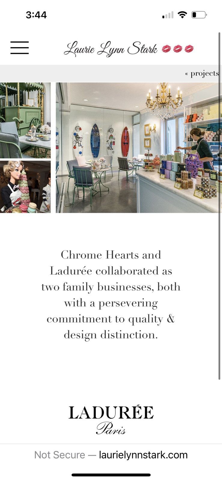 Chrome Hearts 2015 Chrome Hearts Matty Boy Ladurée Paris Pastry Tee Medium Size ONE SIZE - 14 Thumbnail