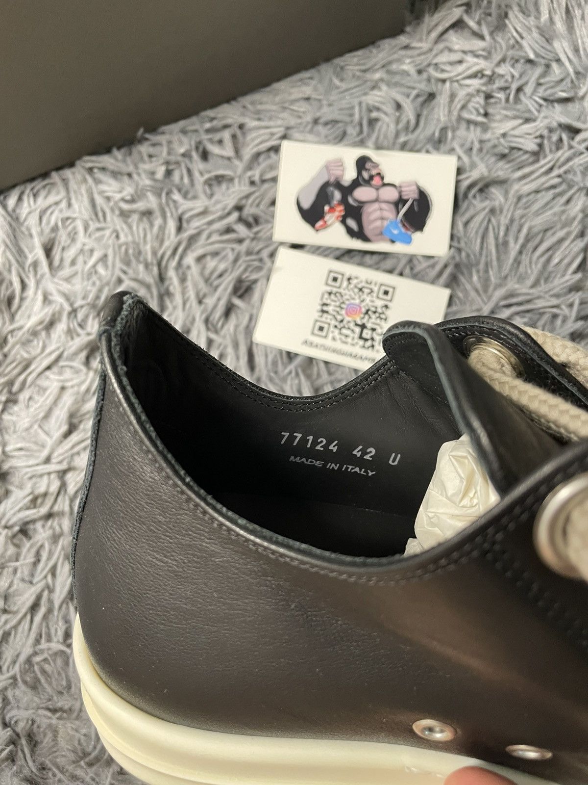 Rick Owens Rick Owens Ramone Low Jumbo Lace Black/Milk Size US 9 / EU 42 - 7 Thumbnail