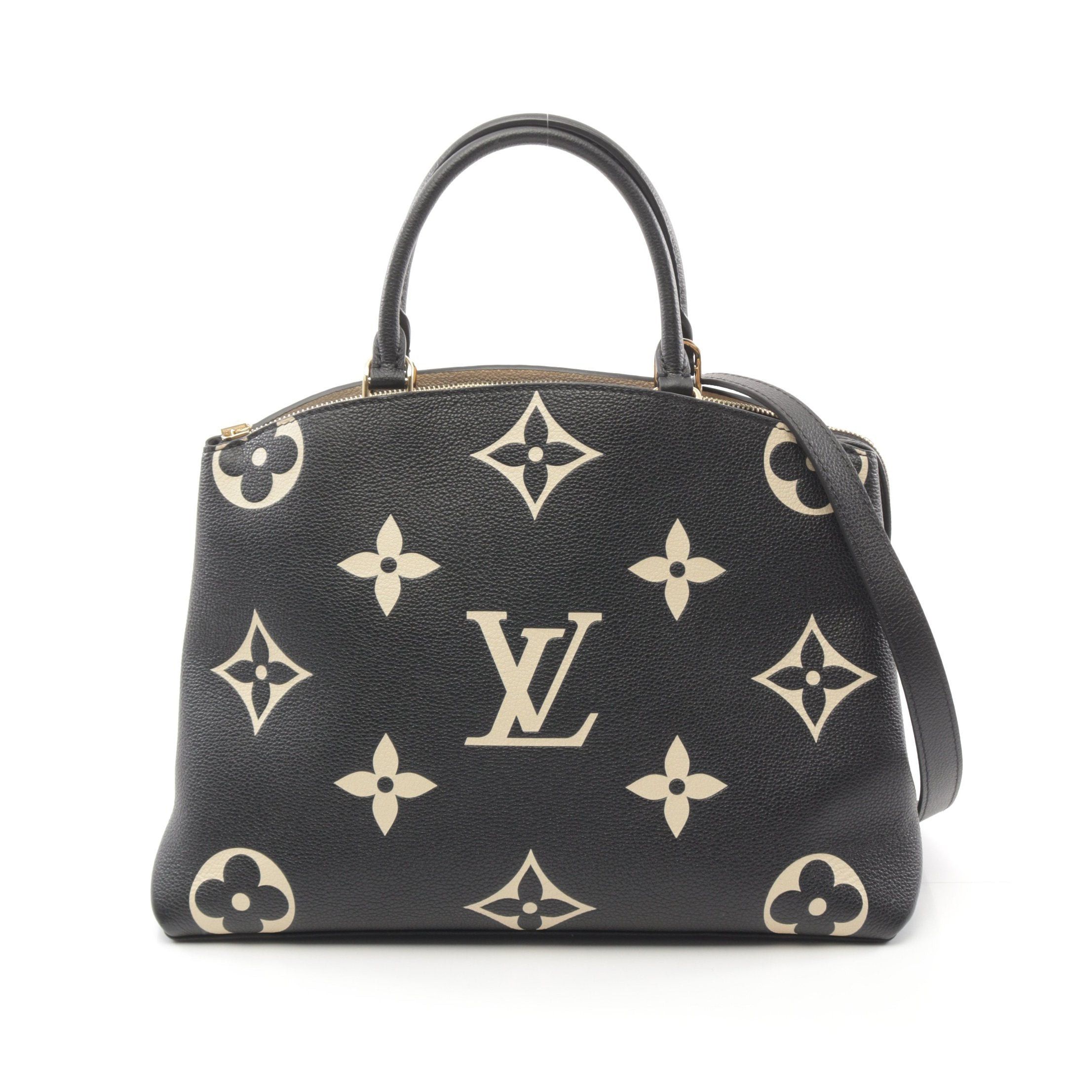 Louis Vuitton Louis Vuitton Grand Palais Mm Bicolor Monogram Empreinte Handbag Leather Black Beige Size ONE SIZE - 1 Thumbnail