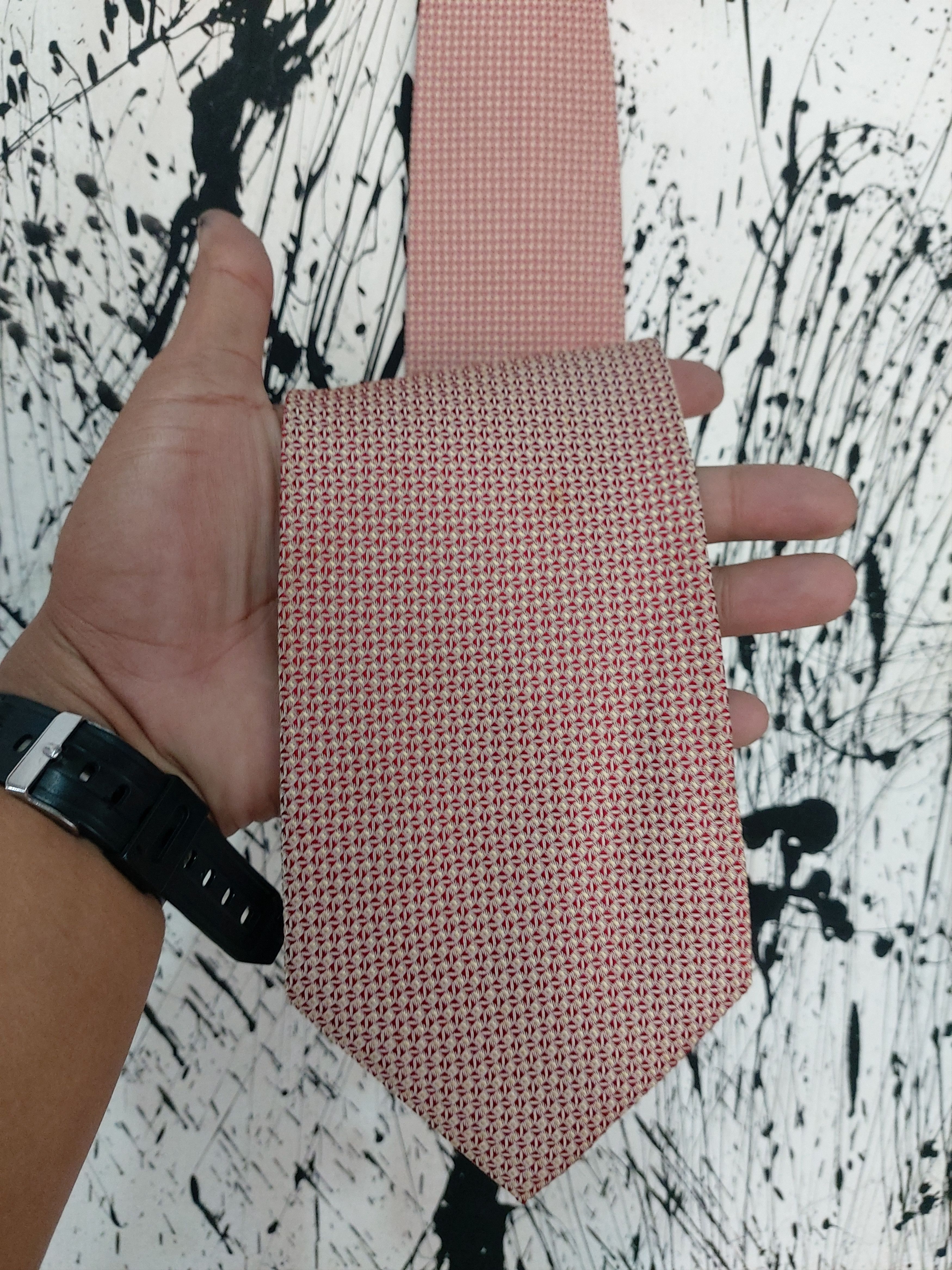 Balenciaga BALENCIAGA CLASSICS PATTERN 100% SILK TIE Size ONE SIZE - 2 Thumbnail