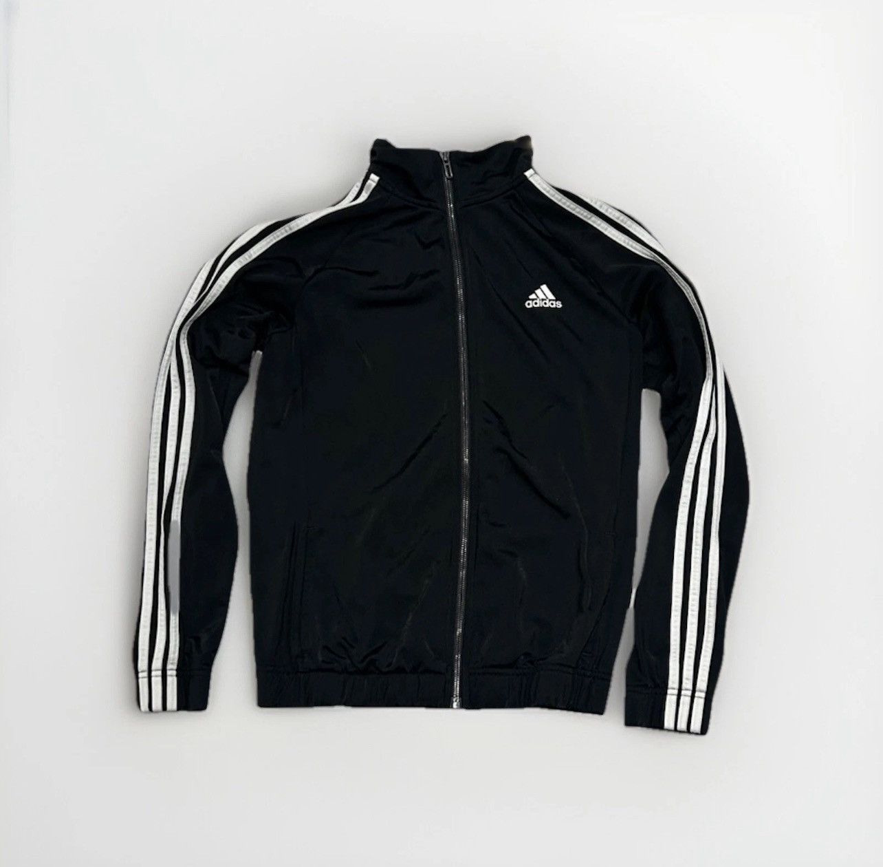 Adidas Adidas Black and White Zip-Up Track Jacket Size Medium Size M / US 6-8 / IT 42-44 - 1 Thumbnail