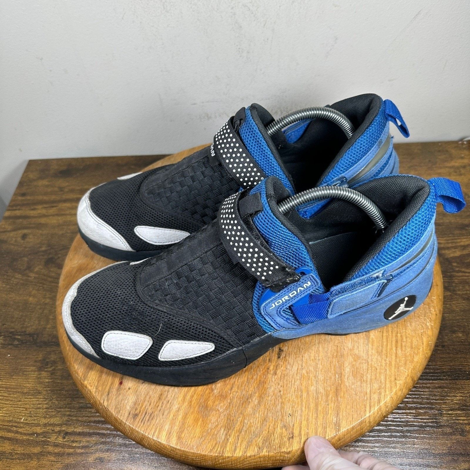 Nike Jordan Boys Size 12 Black Blue Slip On 905222-007 Size US 12 / EU 45 - 7 Thumbnail