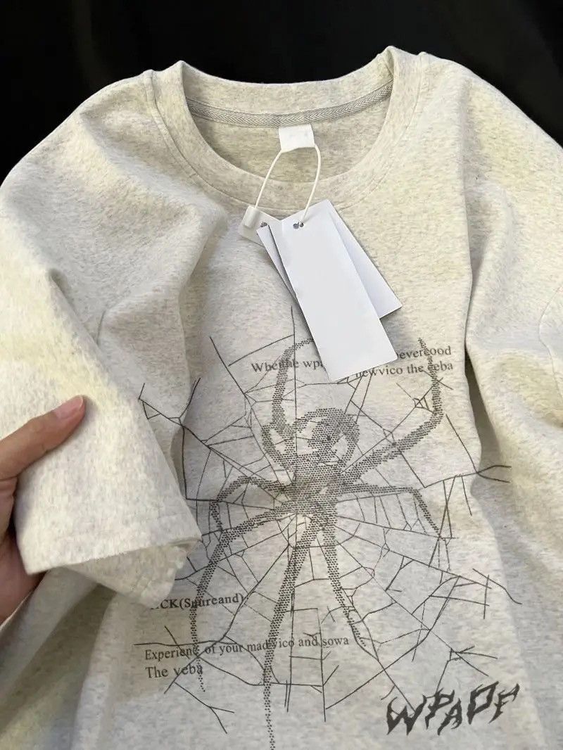 Vintage Spider T-shirt Top Graphic Print Hip Hop Harajuku style Size US L / EU 52-54 / 3 - 1 Thumbnail
