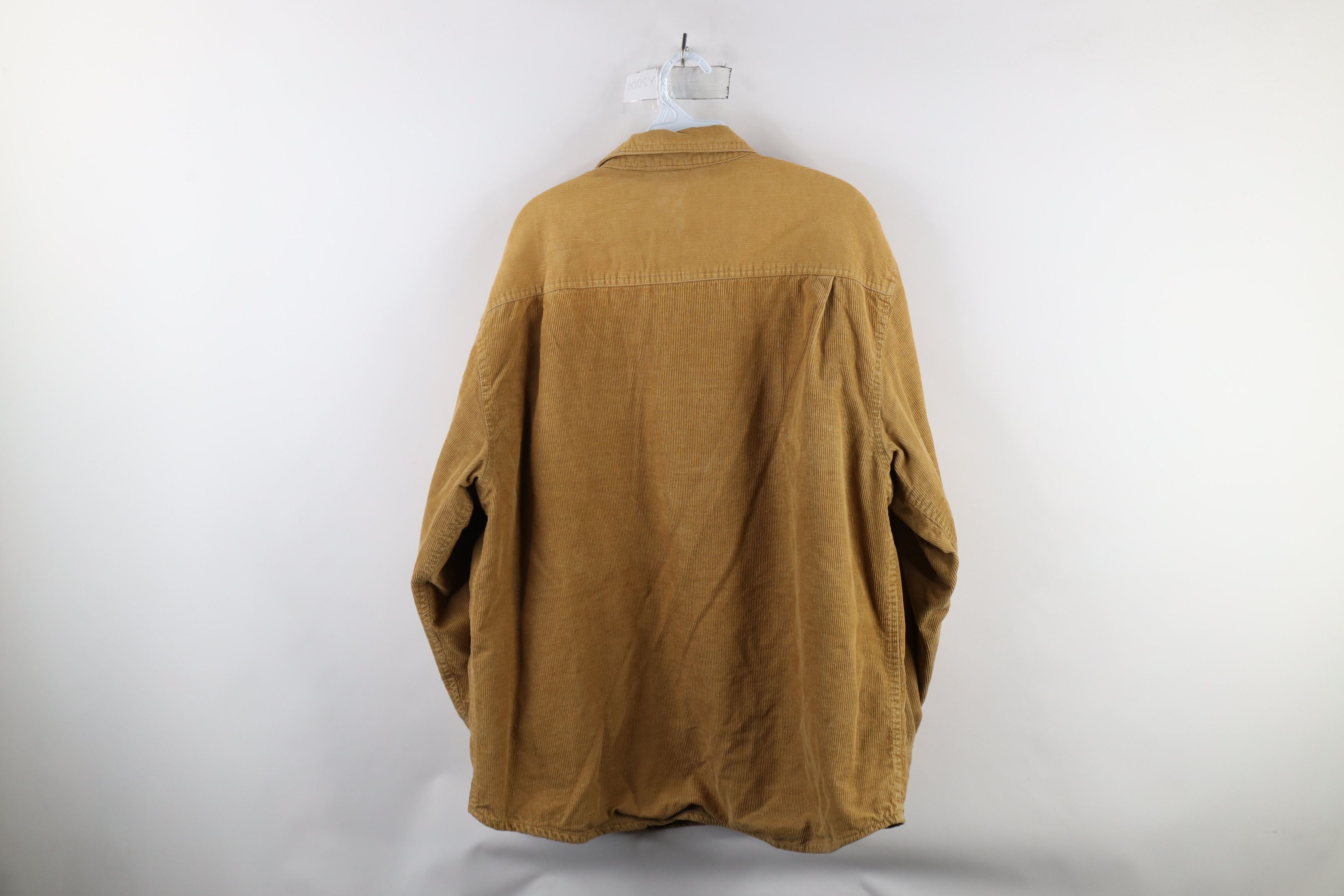 Vintage Vintage 90s Streetwear Flannel Lined Corduroy Shirt Jacket Size US L / EU 52-54 / 3 - 13 Thumbnail