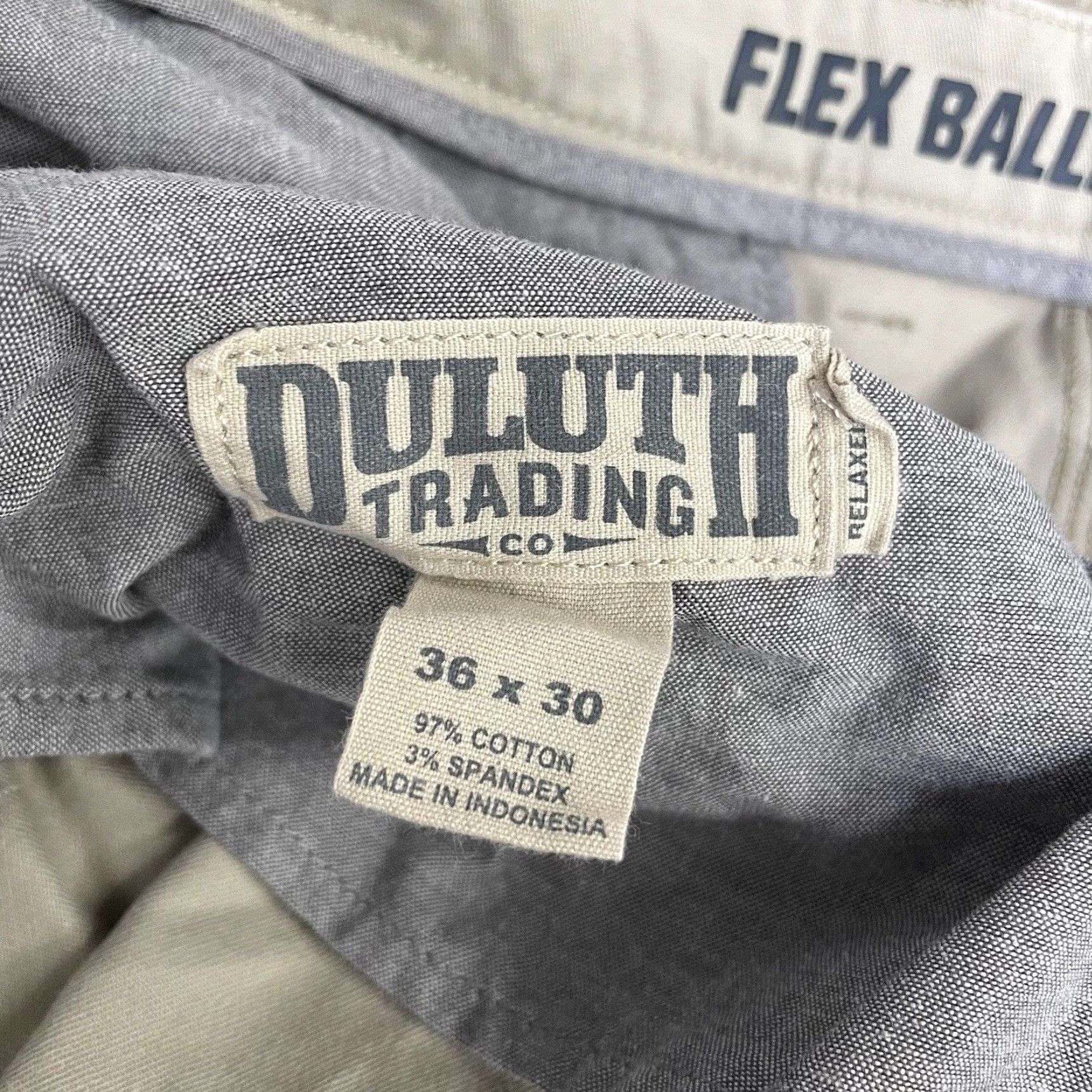 CO Duluth Trading Co Beige Cotton Blend Pants Mens 36x30 Chino Regular Beige 36 Mens Pants 36x30 Size US 36 / EU 52 - 4 Thumbnail