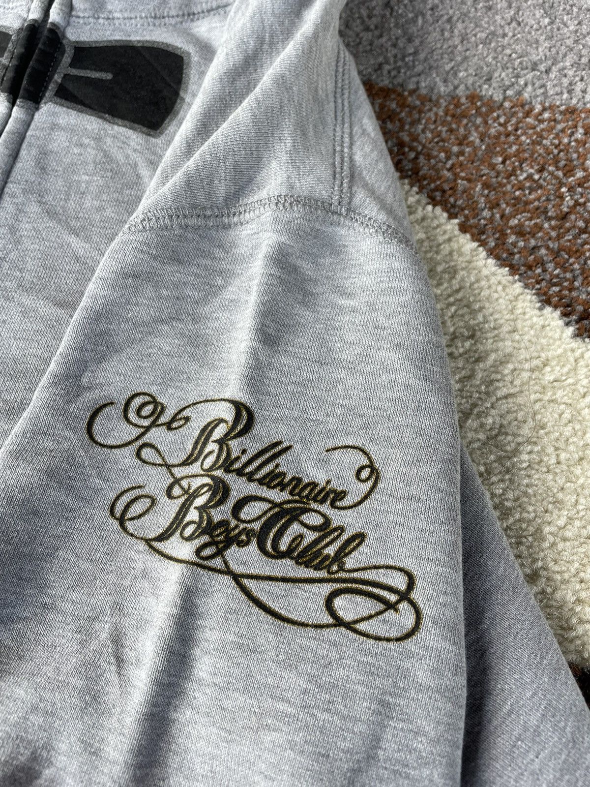 Billionaire Boys Club Season 7 (Autumn/Winter 2008) BBC “Bow Tie zip Hoodie” Grey Size US M / EU 48-50 / 2 - 4 Thumbnail