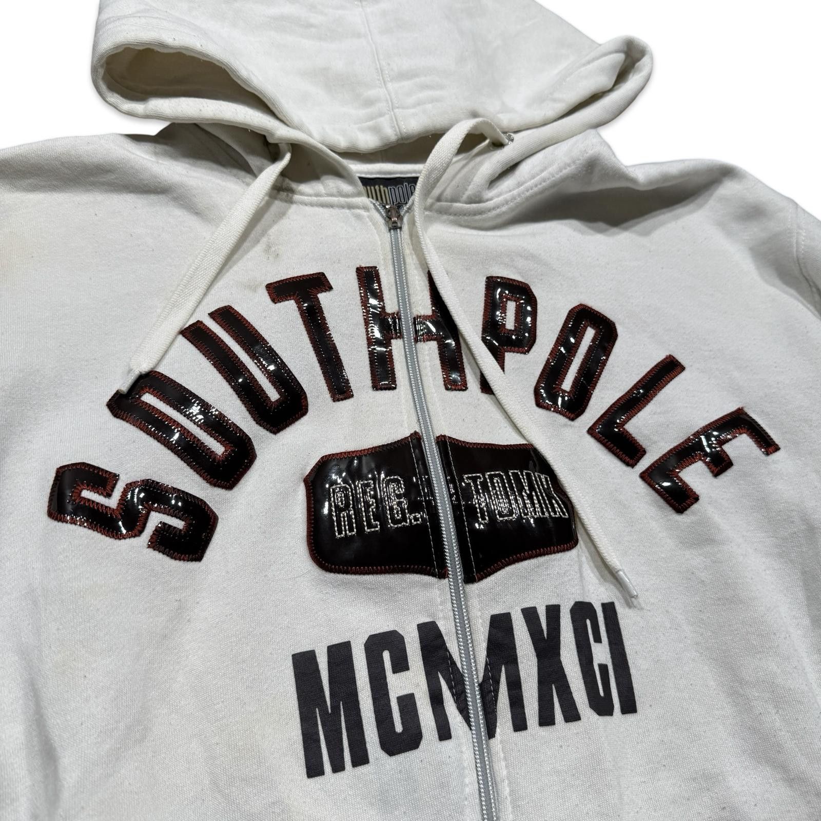 Southpole South Pole Y2K MCMXCI Embroidered Patch Hoodie Size US L / EU 52-54 / 3 - 3 Thumbnail