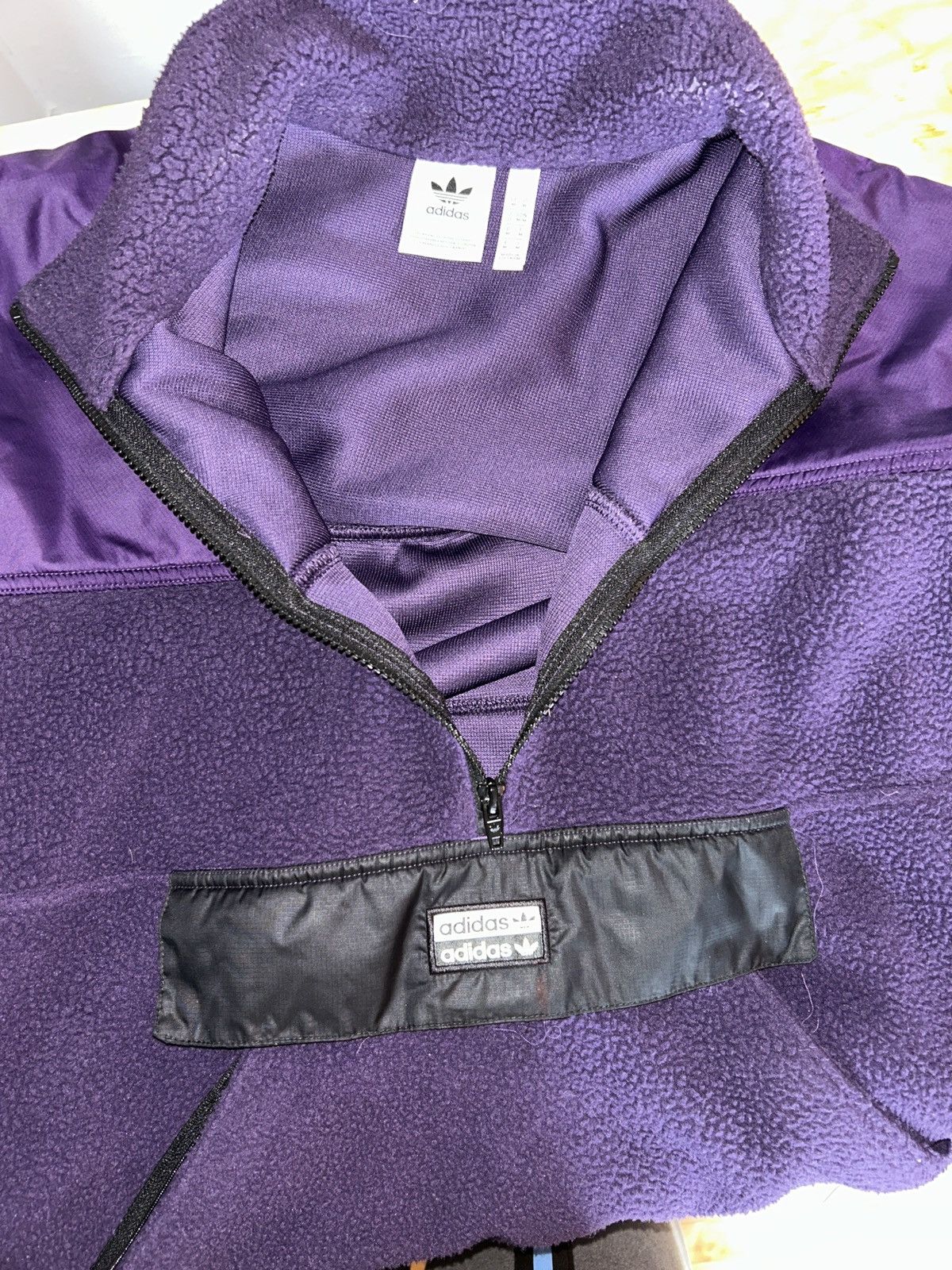 Adidas Adidas Originals Fleece Anorak — Purple Size US M / EU 48-50 / 2 - 3 Thumbnail