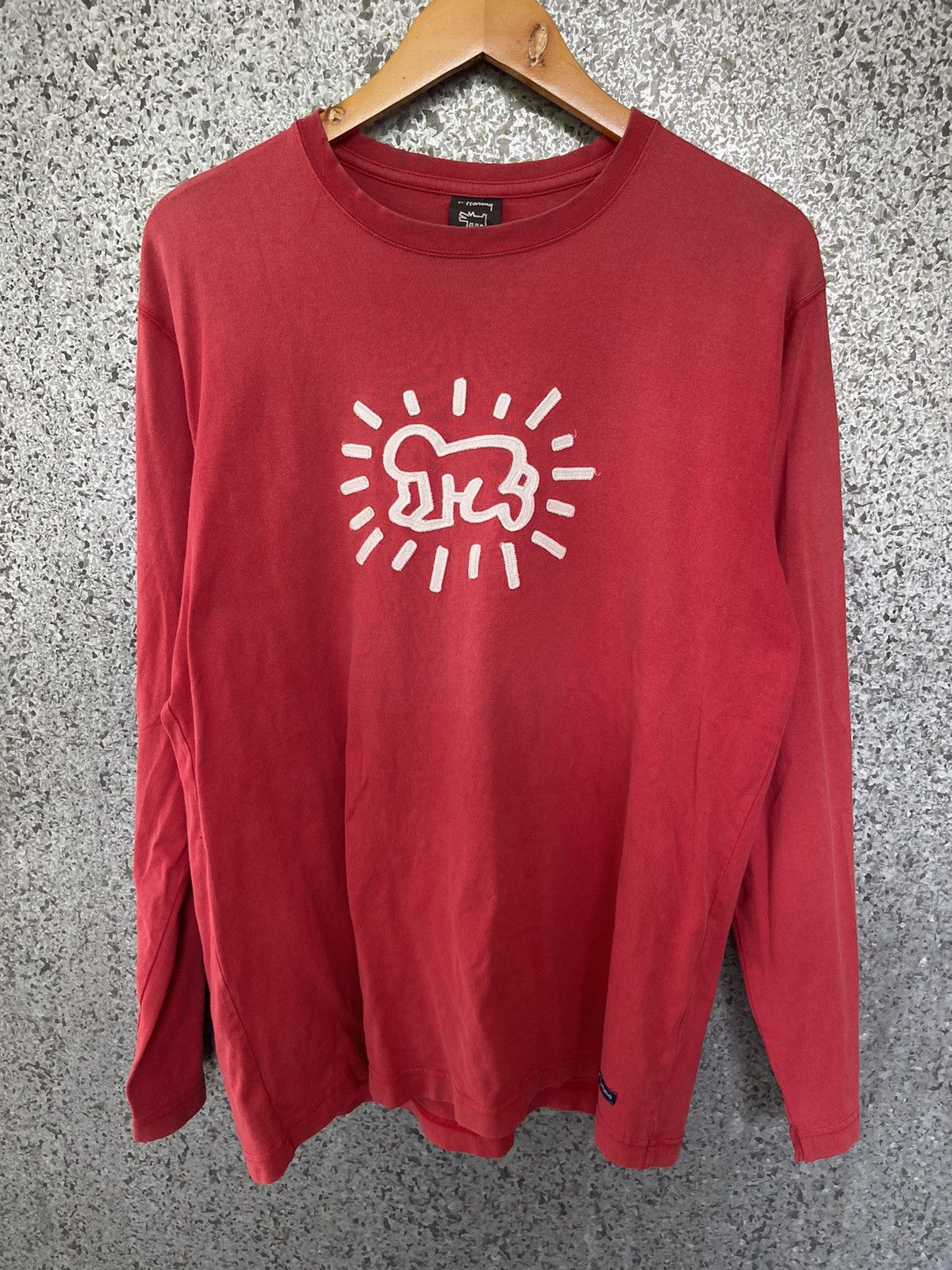 Keith Haring 🔥 Vtg 90s Vtg Keith Haring t shirt long sleeve distressed Size US M / EU 48-50 / 2 - 1 Thumbnail