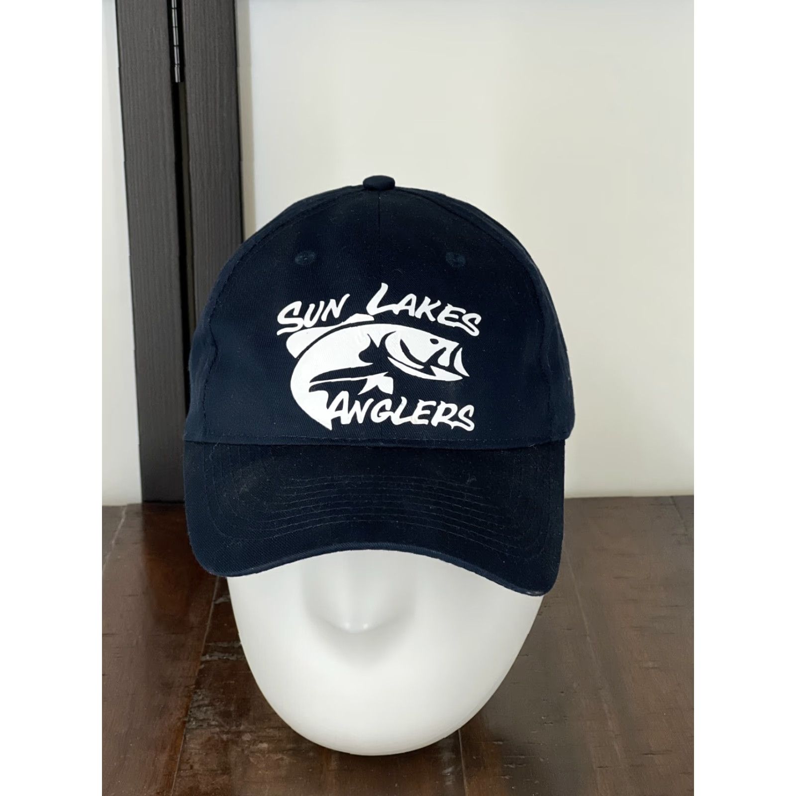 Vintage Sun Lakes Angler Hat Cap Strap Back Adult One Size Blue Cotton Fishing Arizona */ Size ONE SIZE - 2 Thumbnail