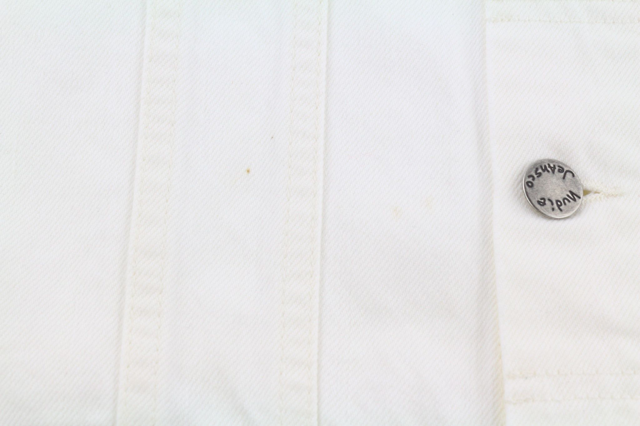 Nudie Jeans PERRY S White Denim Jacket 81611 Size US S / EU 44-46 / 1 - 7 Thumbnail