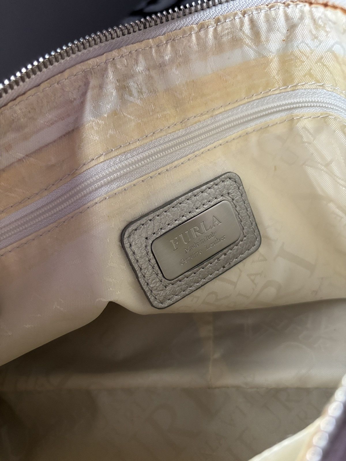 Furla Silver Genuine Leather Furla Bag Size ONE SIZE - 3 Thumbnail
