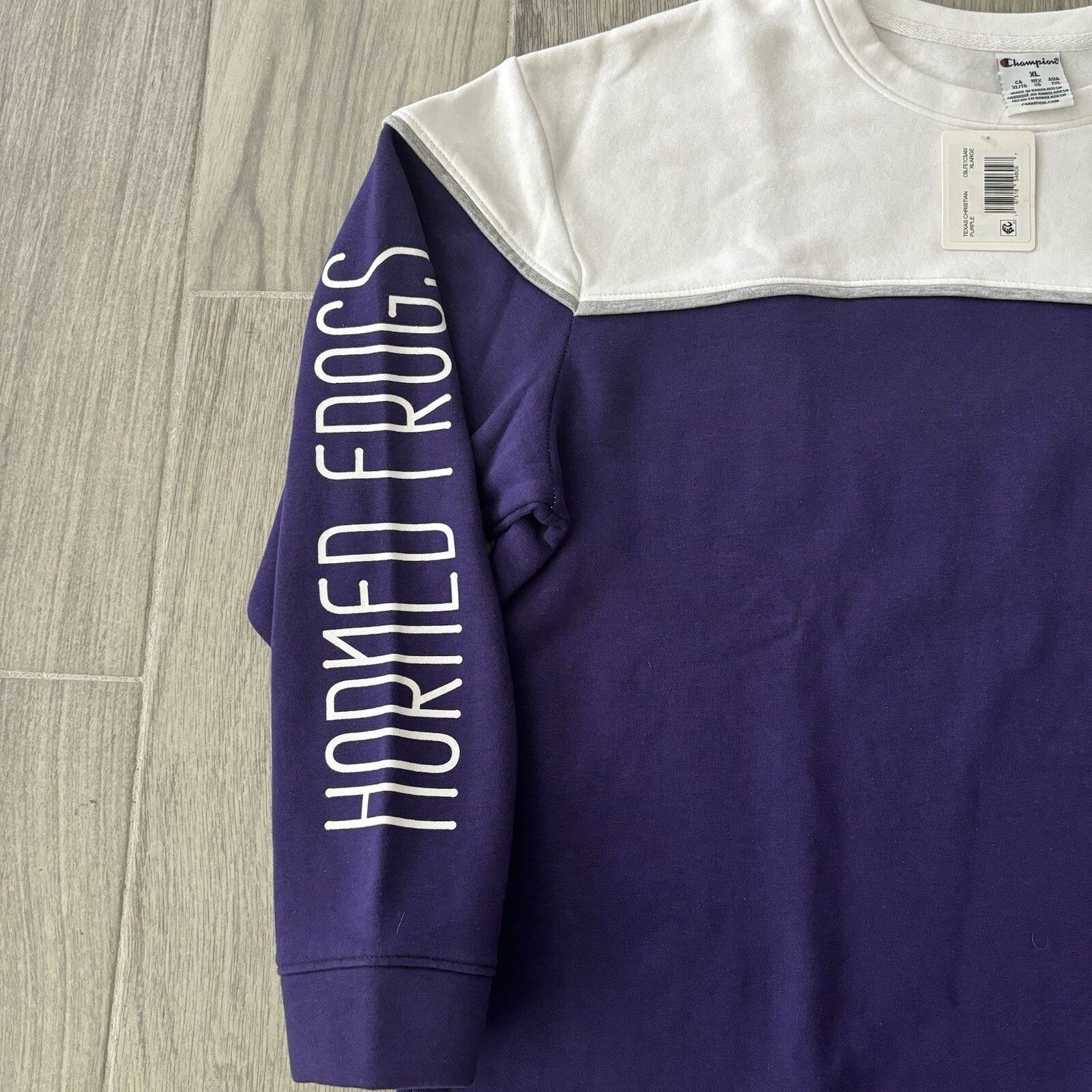 Champion NWT Champion Men’s XL TCU Crewneck Pullover Sweater Size US XL / EU 56 / 4 - 5 Thumbnail