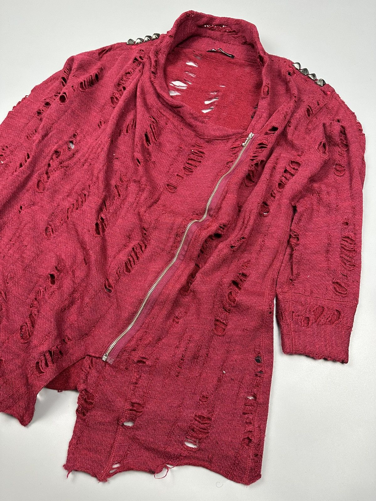 Hysteric Glamour × Japanese Brand 🔥Rare🔥Distressed Hysteric Glamour Cardigan Size US L / EU 52-54 / 3 - 4 Thumbnail