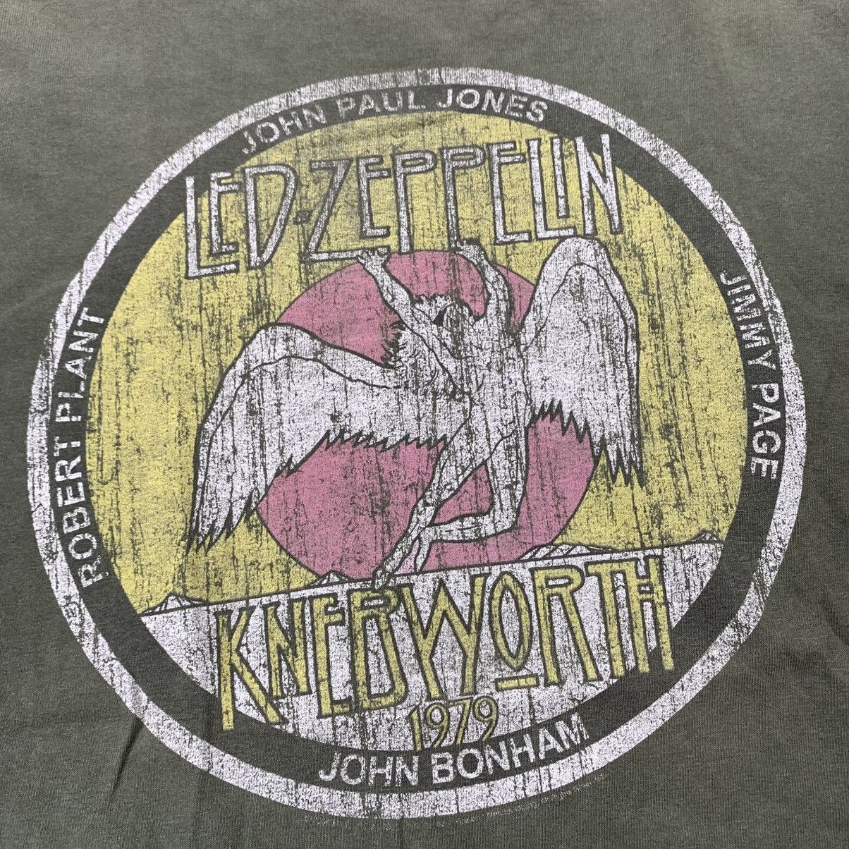 Anvil Vintage 2006 Led Zeppelin Knebworth 1979 Circle T-Shirt. Size US L / EU 52-54 / 3 - 5 Thumbnail