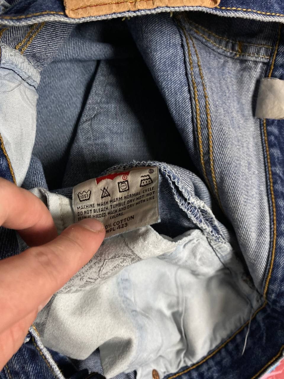 Levi's × Vintage Vintage Levi’s 501 Faded Blue Jeans 36x32 Size US 36 / EU 52 - 3 Thumbnail