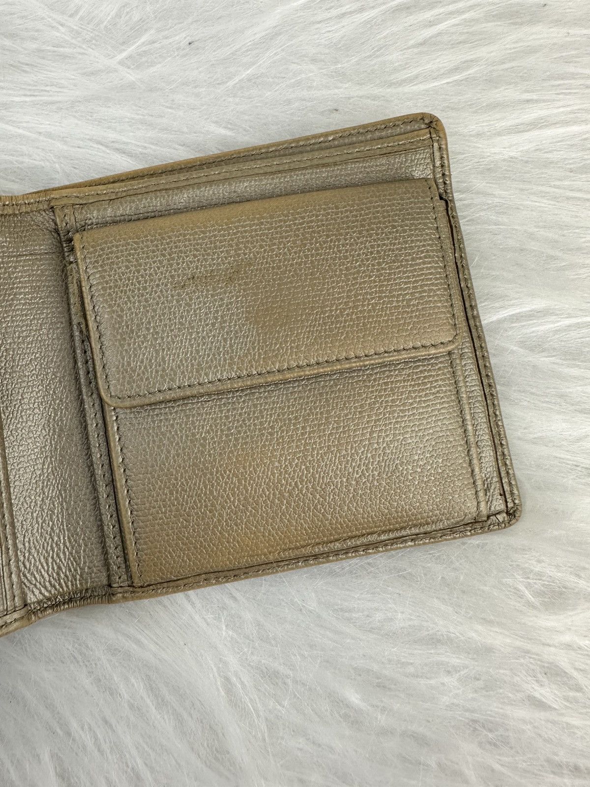 Chanel Chanel Tan/ Beige Caviar Leather Designer Slim Bifold Wallet Size ONE SIZE - 7 Thumbnail