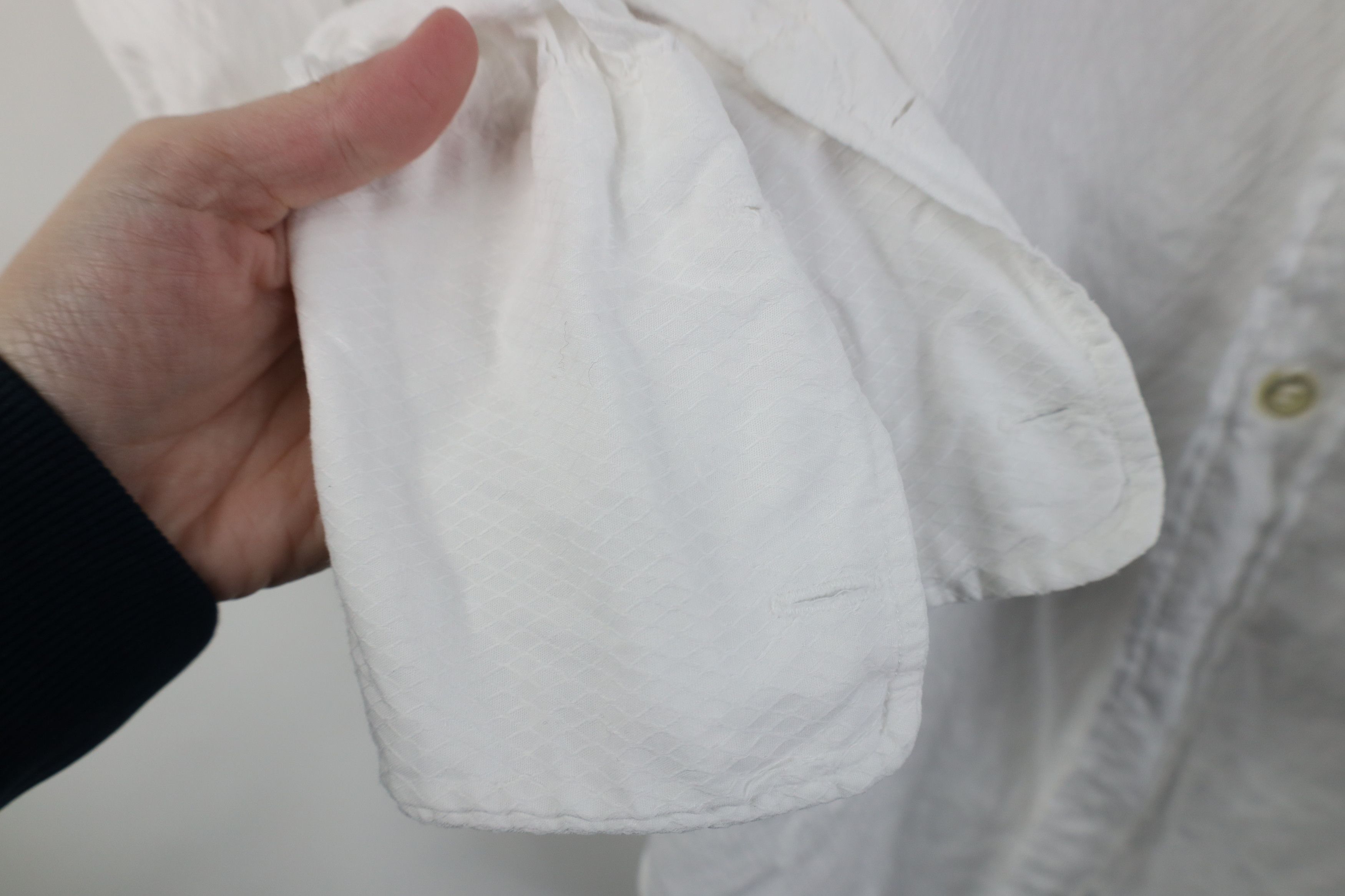 Vintage Vintage 50s Streetwear French Cuff Button Shirt White USA Size US L / EU 52-54 / 3 - 8 Thumbnail