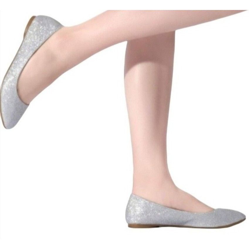 Other LUCITA / Friendly / Silver / Glittery / Flats / With Pointed Size US 10 / IT 40 - 1 Thumbnail