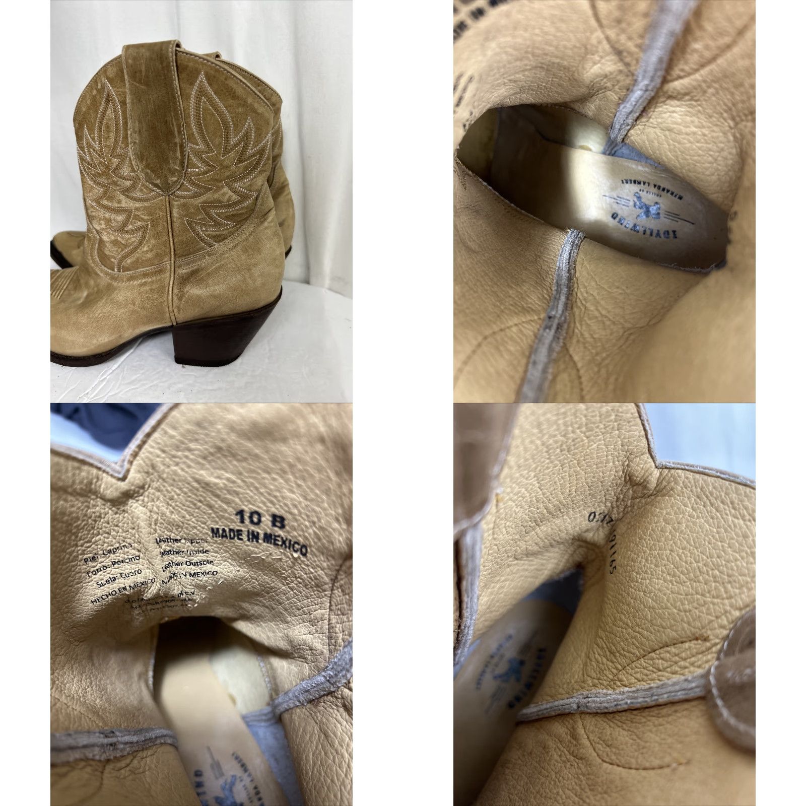 Vintage VINTAGE Idyllwind by Miranda Lambert Boots Ankle Beige Metal Tip Toe Womens 10B Leather Boots Size US 10 / IT 40 - 8 Thumbnail
