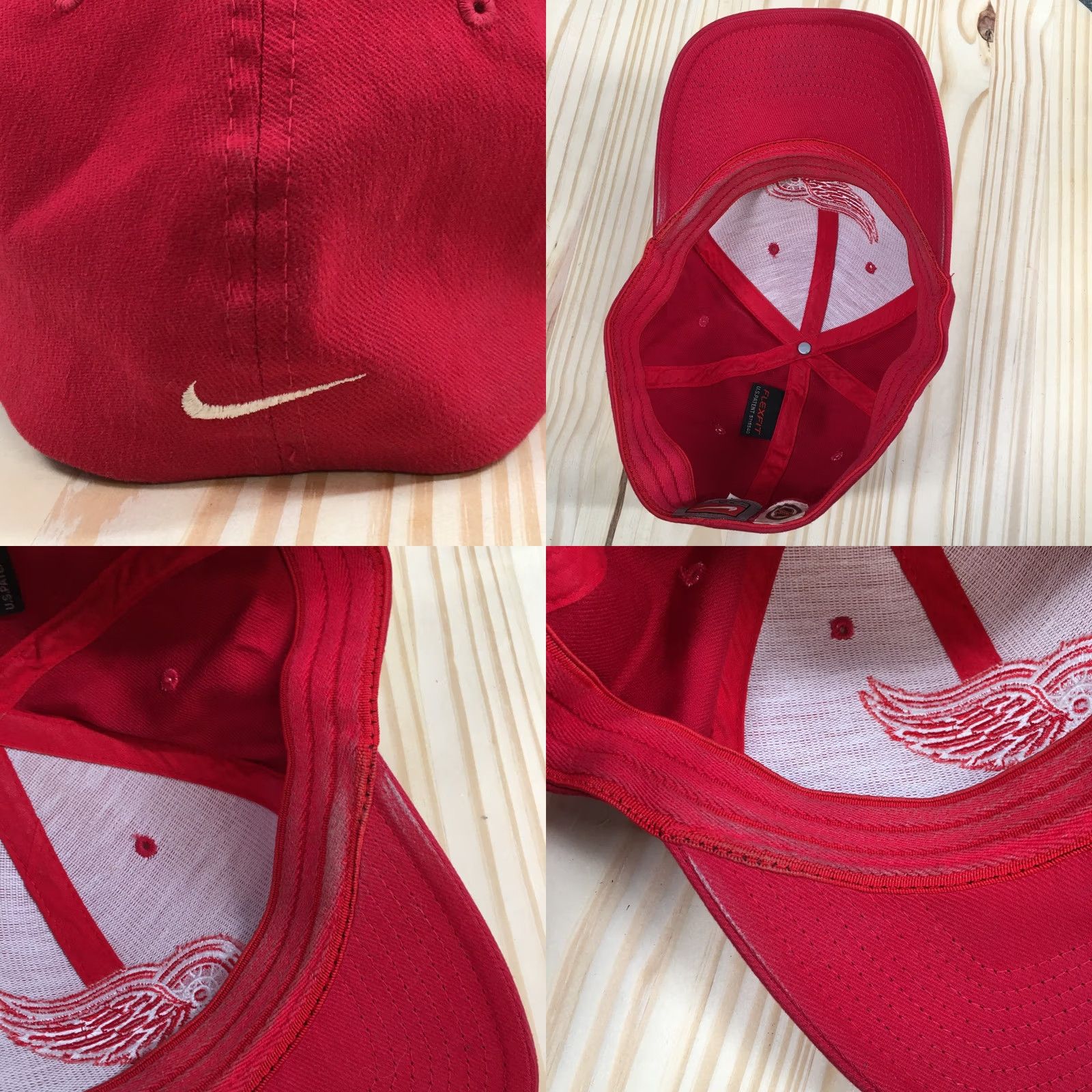 Nike Nike Detroit Red Wings Baseball Cap Hat Mens OS Red Embroidered Logo Fitted NHL Size ONE SIZE - 8 Thumbnail