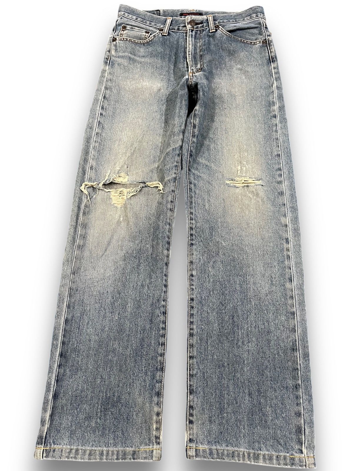 Blue Blue Japan × Vintage × Yasuyuki Ishii Vintage Blue Way Faded Distressed Denim Size US 29 - 1 Thumbnail