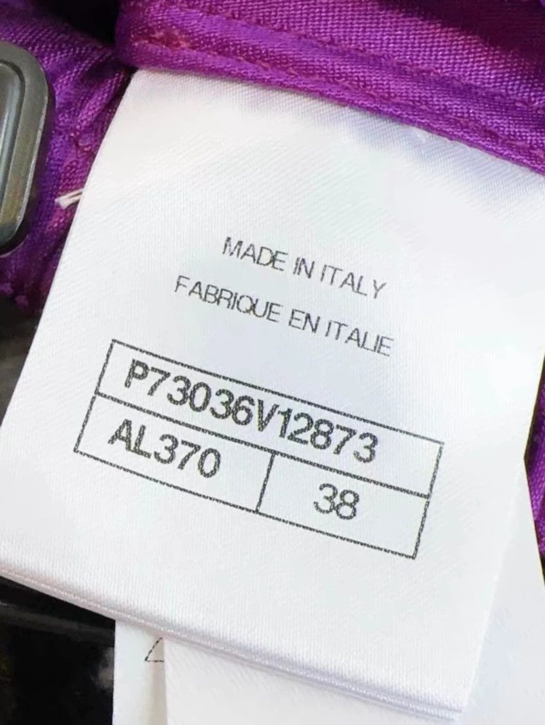 Chanel Chanel 22A handicraft workshop purple crystal purple satin Size 25" / US 0 / IT 36 - 5 Thumbnail