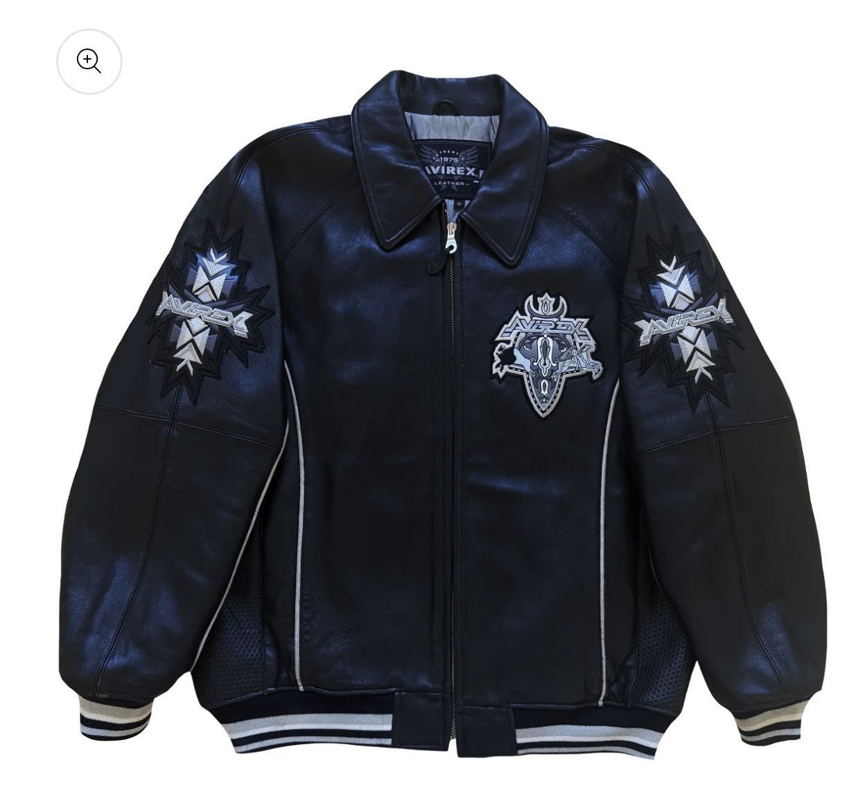 Avirex Avirex 'Gathering of The Tribes' Leather Varsity Jacket - XL Size US XL / EU 56 / 4 - 2 Thumbnail