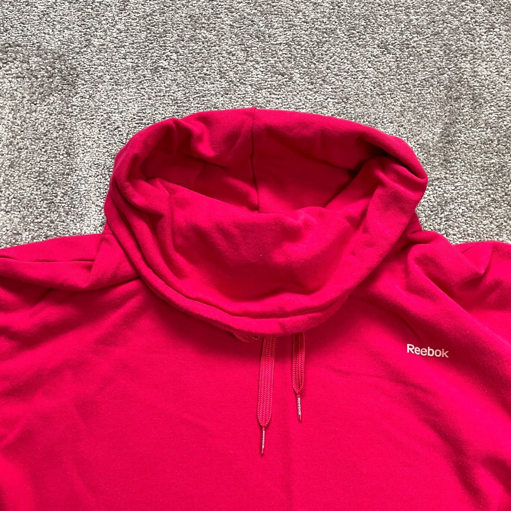 Reebok Reebok Sweatshirt Womens Large XL Red Turtleneck Drawstring Pullover Jacket Size XL / US 12-14 / IT 48-50 - 3 Thumbnail