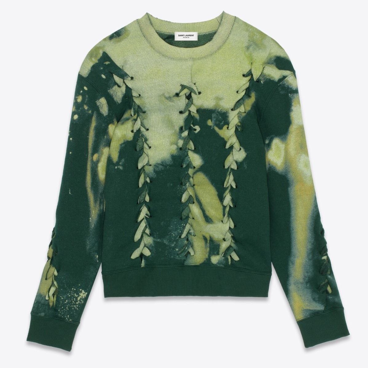 Saint Laurent Paris o1bcso1str1124 Tie Dye Sweatshirt in Multicolor Size US L / EU 52-54 / 3 - 1 Thumbnail