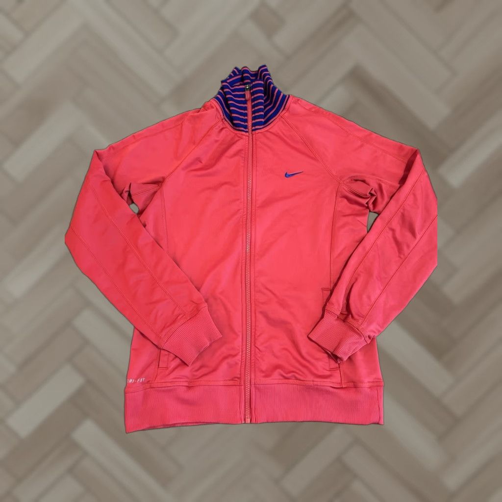 Nike Nike Dri-Fit Women’s Full Zip Track Jacket Pink S Size S / US 4 / IT 40 - 1 Thumbnail