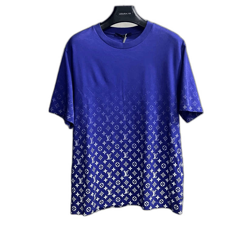 Louis Vuitton Louis Vuitton Blue Logo Gradient T-Shirt Size US XL / EU 56 / 4 - 1 Thumbnail