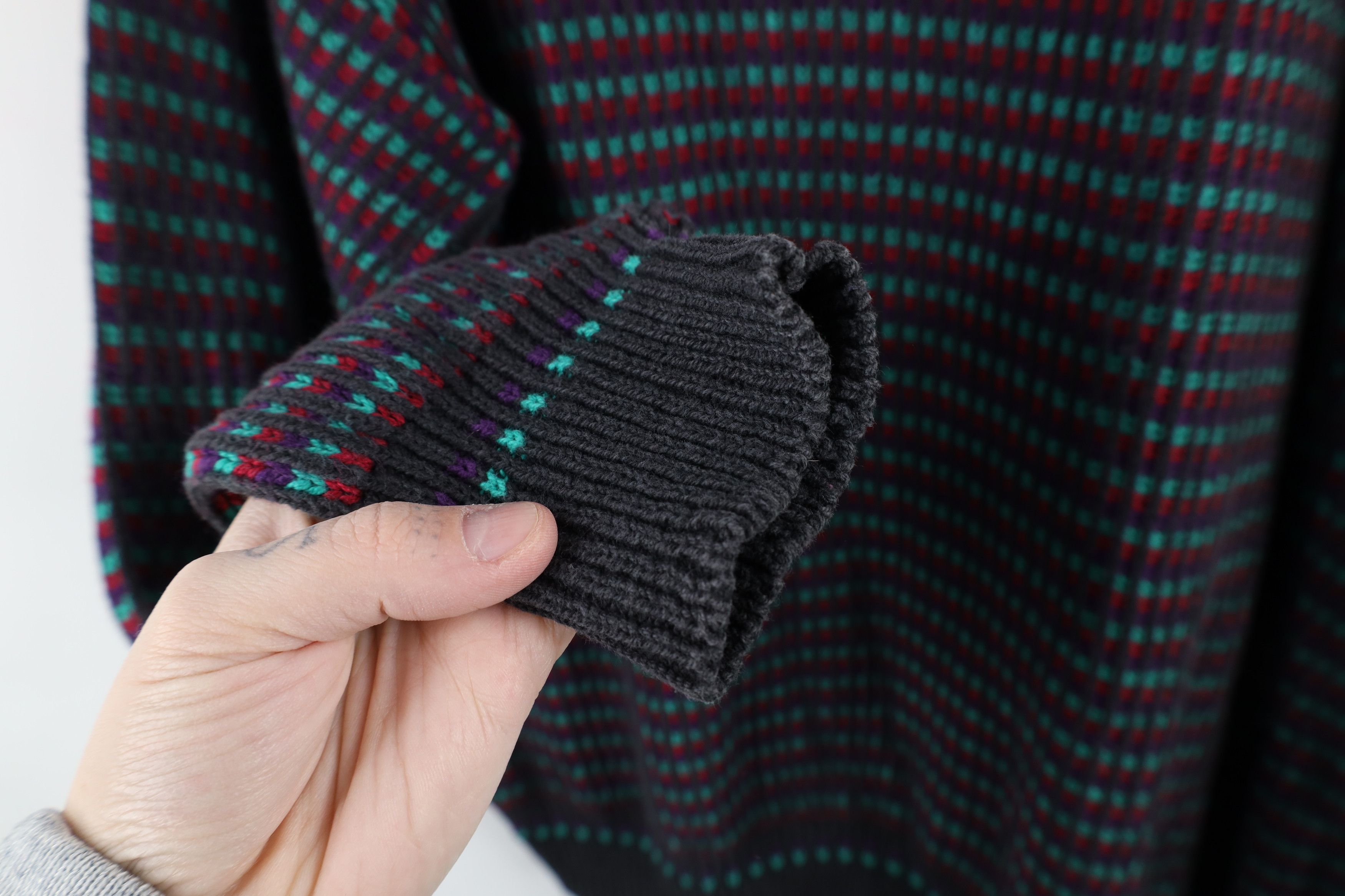 Vintage Vintage 90s Streetwear Ribbed Knit Crewneck Sweater USA Size US L / EU 52-54 / 3 - 6 Thumbnail