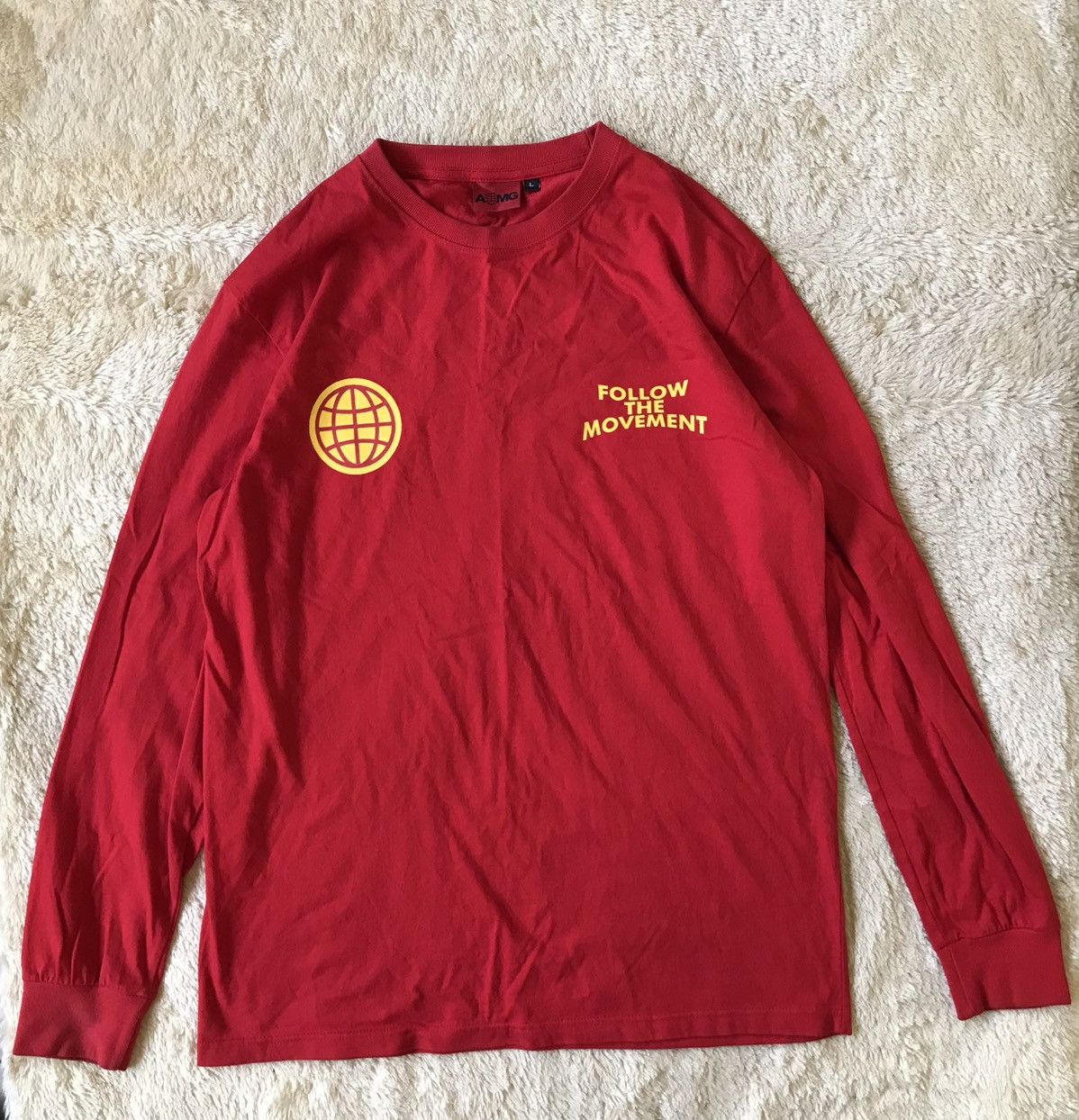 Band Tees × Justin Bieber AOMG Follow The Movement Long Sleeve K-Pop Merchandise Size US XL / EU 56 / 4 - 1 Thumbnail