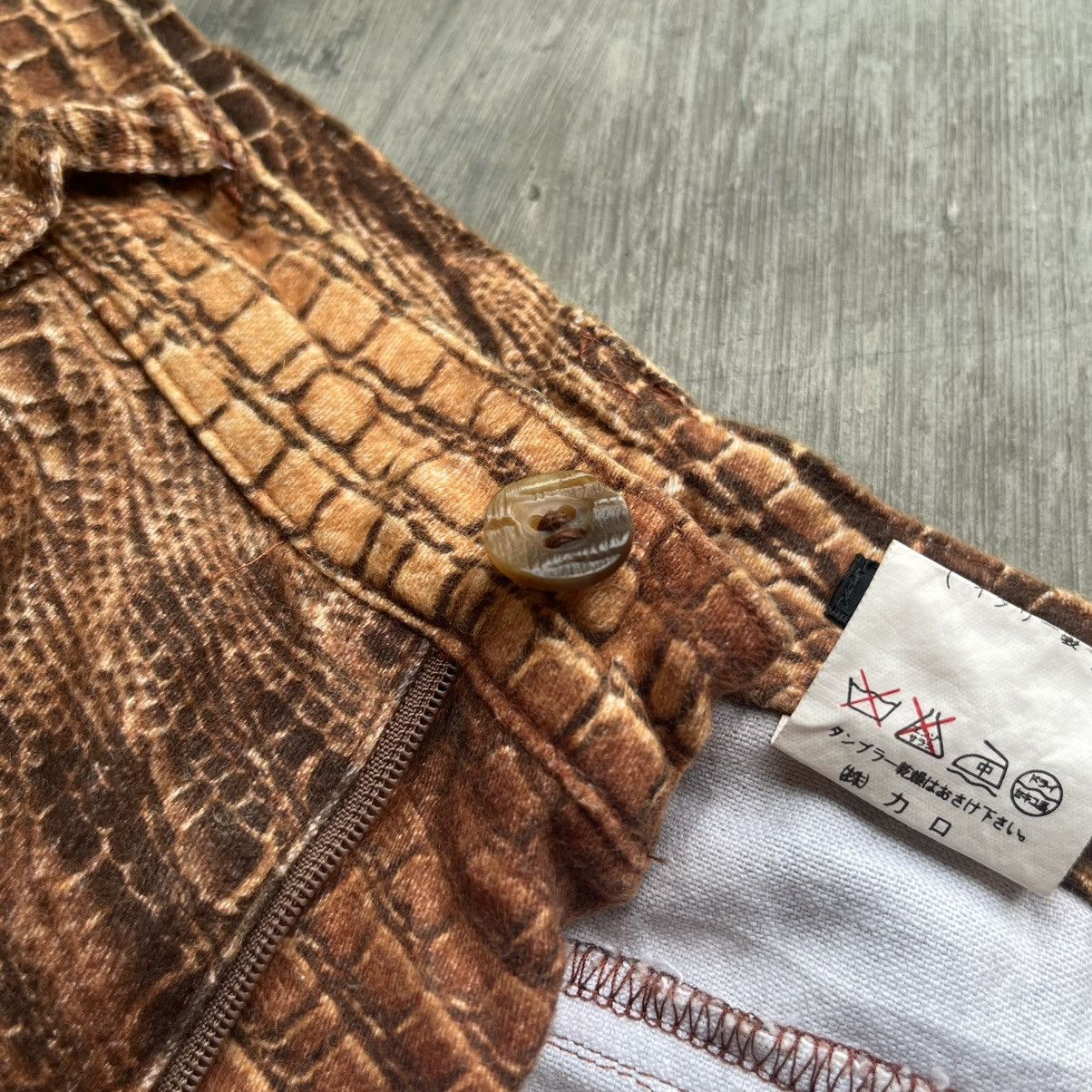 Hysteric Glamour × If Six Was Nine × Le Grande Bleu (L.G.B.) Max blue crocodile print snakeskin pants if six was nine lgb Size US 28 / EU 44 - 8 Thumbnail